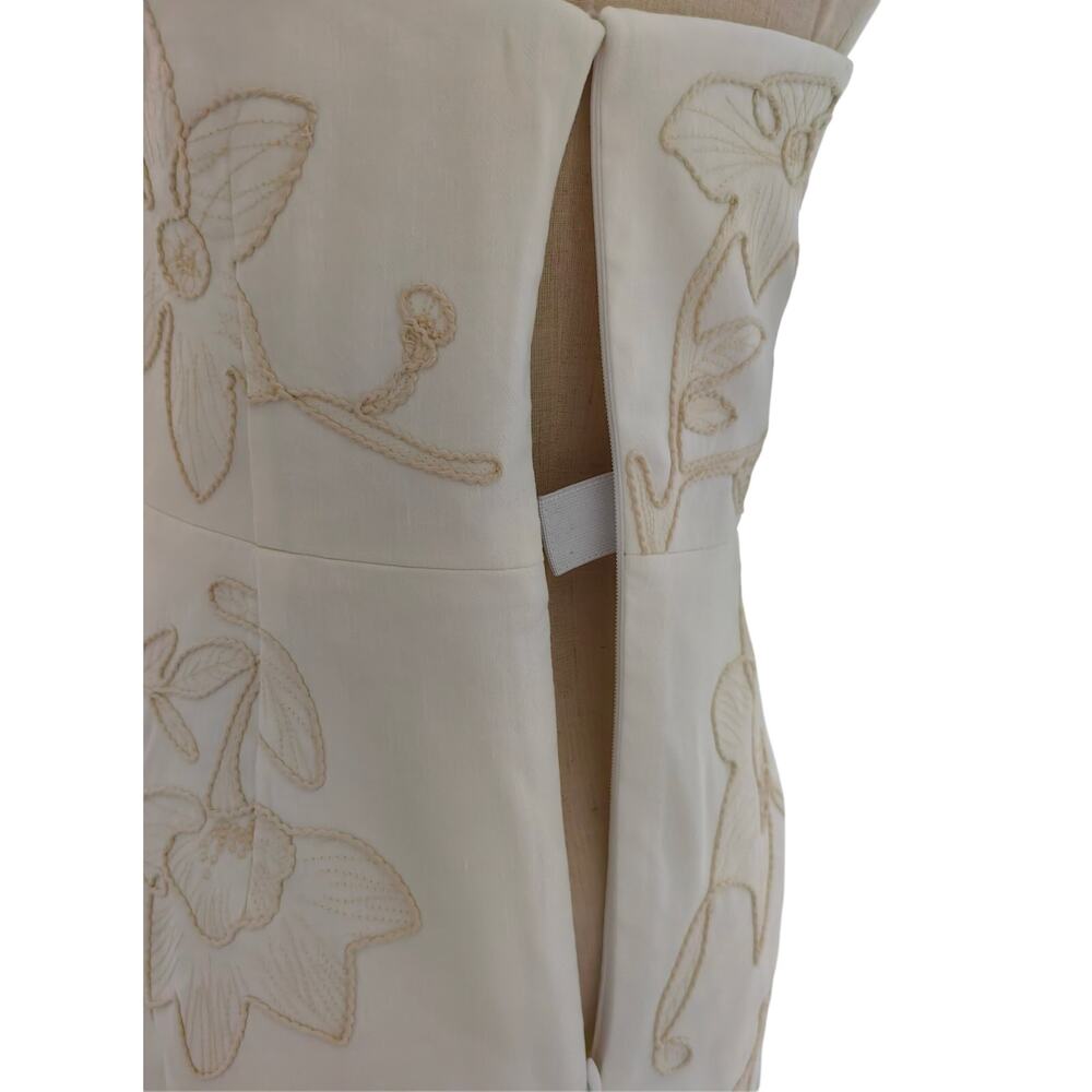 Veronica Beard Netia Strapless Embroidered Dress US 4 - Picture 8 of 8